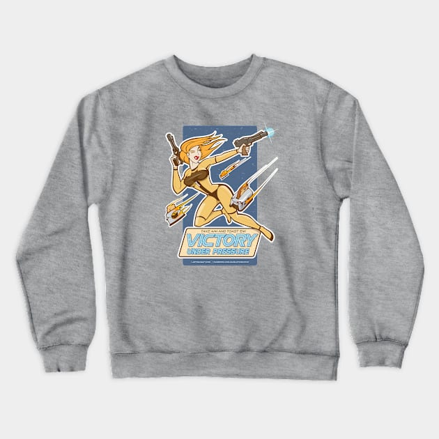 Victory Under Pressure Crewneck Sweatshirt by QuigleyCreative